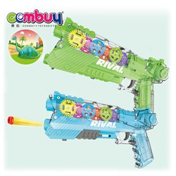 CB977796 CB977797 - Acoustooptic soft bullet shooting transparent projection toy electric gear gun